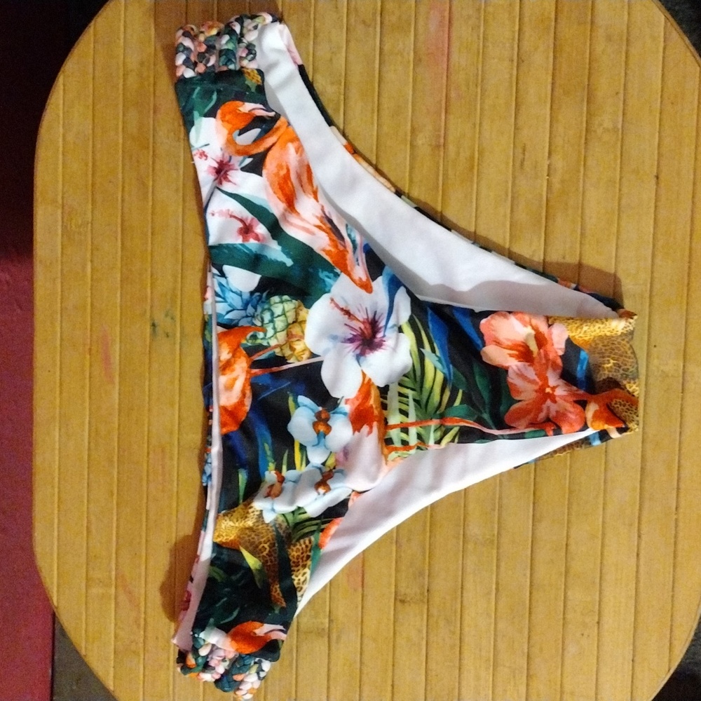 Floral, bikini bottoms